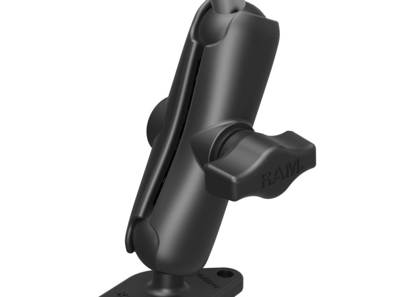 RAM® Double Ball Mount with Diamond Plate and 1/4″-20 Stud – Medium