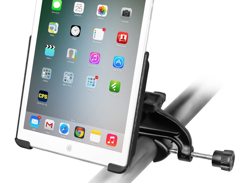 RAM® EZ-Roll’r™ Cradle with Yoke Clamp Mount for Apple iPad mini 1-3