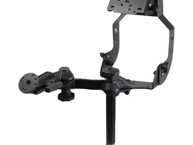 RAM® MDT Display Mount with Double Swing Arm and 8″ Upper Pole