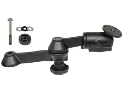 RAM® 12″ Double Swing Arm with Round Plate and Flange Hardware