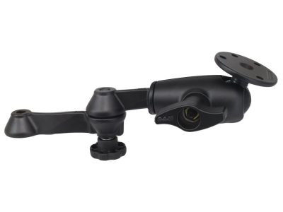 RAM® 12″ Locking Double Swing Arm with Large Round Plate