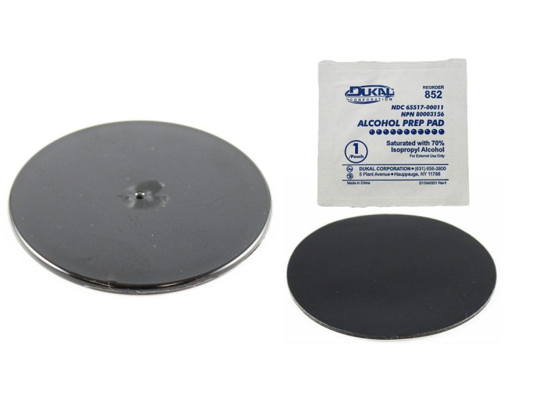RAM® Black 3″ Adhesive Plate for Suction Cups