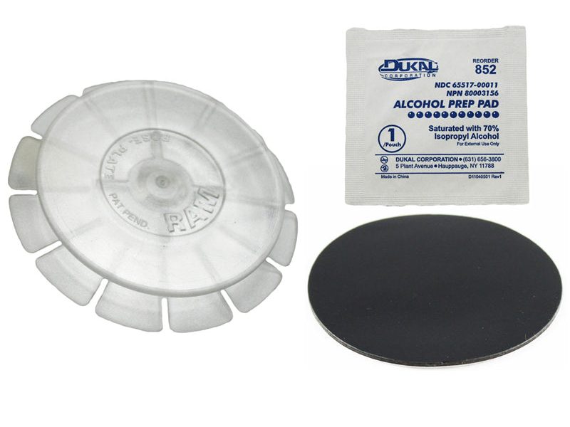RAM® Clear Rose Adhesive Plate for Suction Cups