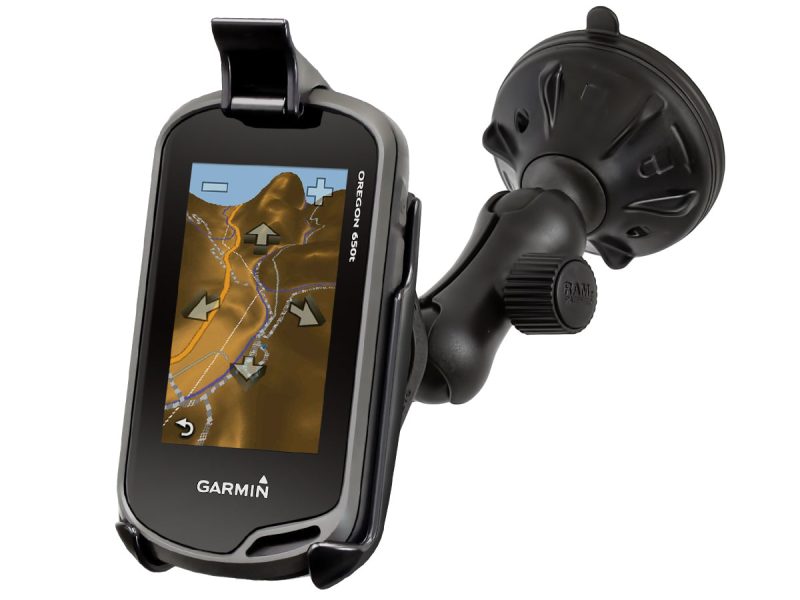 RAM® Twist-Lock™ Low-Profile Suction Mount for Garmin Oregon + More