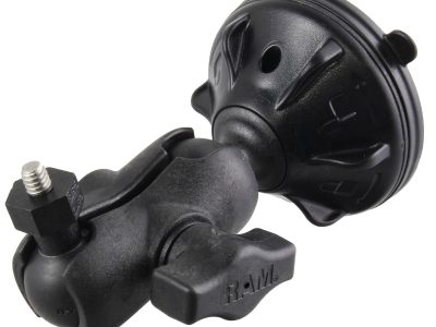 RAM® Twist-Lock™ Low-Profile Suction Mount with 1/4″-20 Camera Adapter