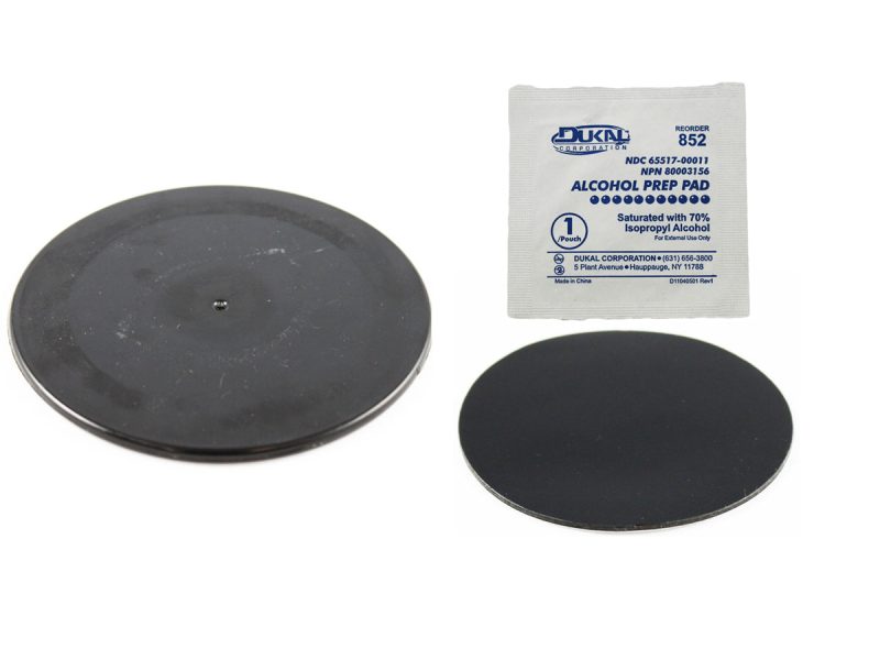RAM® Black 3.5″ Adhesive Plate for Suction Cups