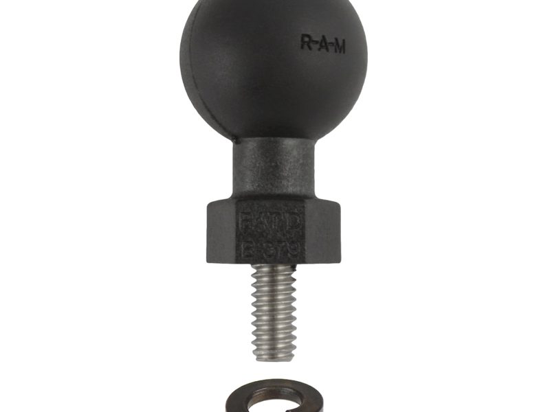 RAM® Tough-Ball™ with 1/4″-20 x .50″ Threaded Stud and Lock Washer