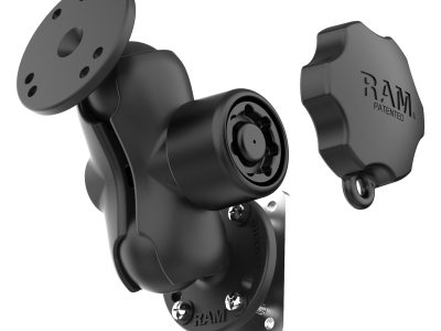 RAM® Locking Drill-Down Dashboard Mount with Backing Plate C Size Short