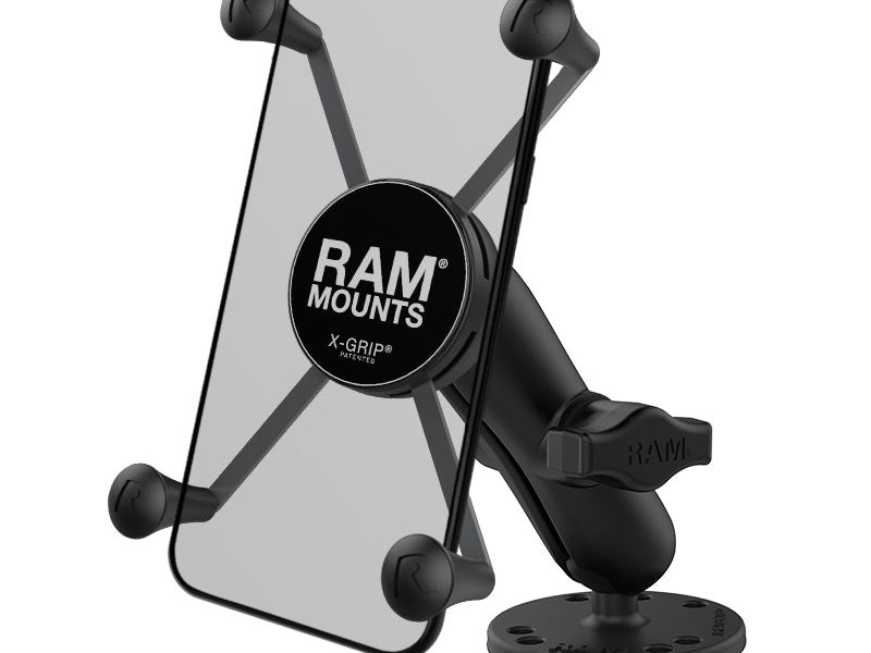 RAM® X-Grip® Large Phone Mount with Drill-Down Base