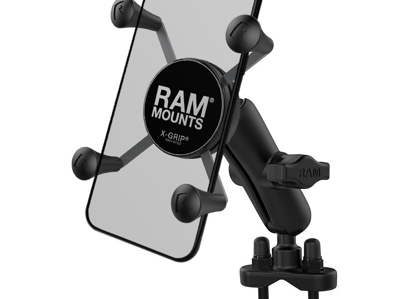 RAM® X-Grip® Phone Mount with Handlebar U-Bolt Base – Medium