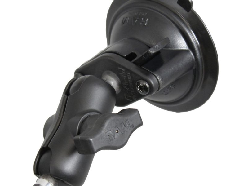 RAM® Twist-Lock™ Suction Cup Mount with 1/4″-20 Threaded Stud – Short