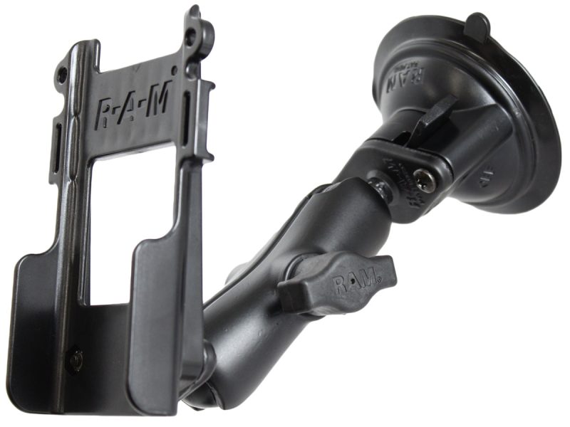 RAM® Twist-Lock™ Suction Cup Mount with Universal Belt Clip Holder