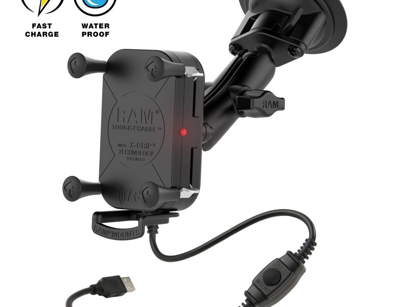 RAM® Tough-Charge™ 15W Wireless Charging Suction Cup Mount
