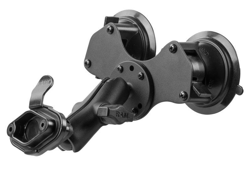 RAM® Twist-Lock™ Dual Suction Mount with Quick Release Adapter