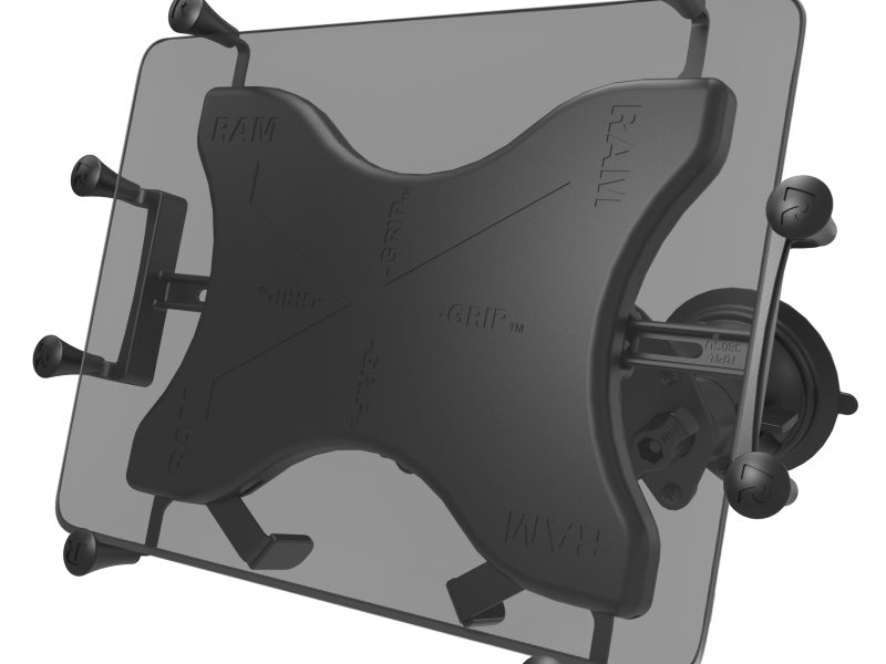 RAM® X-Grip® with Twist-Lock™ Pivot Suction for 9″-11″ Tablets – Short