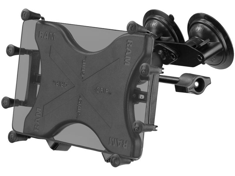 RAM® X-Grip® with Dual Suction for 9″-11″ Tablets – Flat Plate