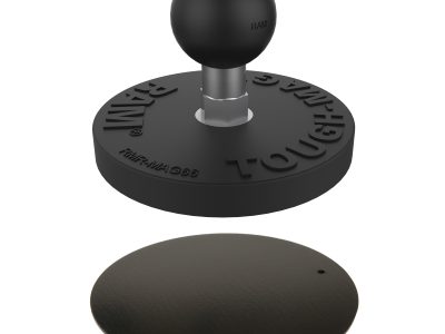 RAM® Tough-Mag™ 66MM Diameter Magnetic Ball Base with Steel Plate