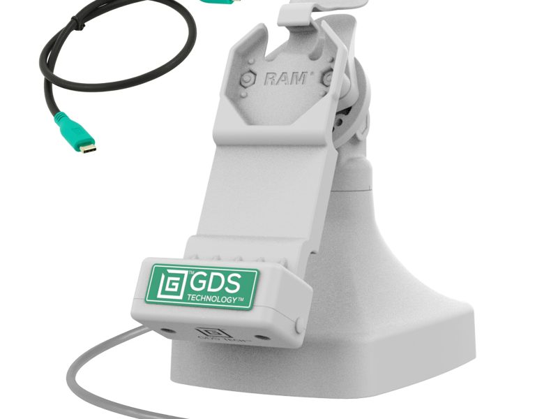 GDS® Uni-Conn™ Tilt & Swivel Dock with USB-C – Gray