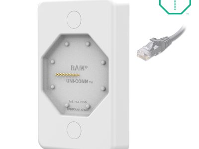 GDS® Uni-Conn™ Powered Wall Dock with PoE – Gray