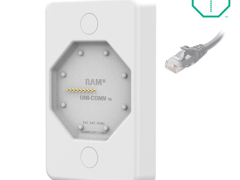 GDS® Uni-Conn™ Powered Wall Dock with PoE – Gray