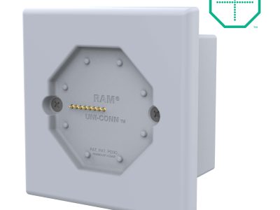 GDS® Uni-Conn™ Powered Wall Dock with PoE (European Outlets) – Gray