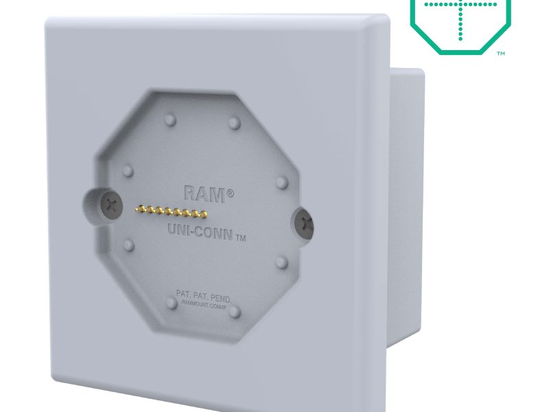 GDS® Uni-Conn™ Powered Wall Dock with PoE (European Outlets) – Gray