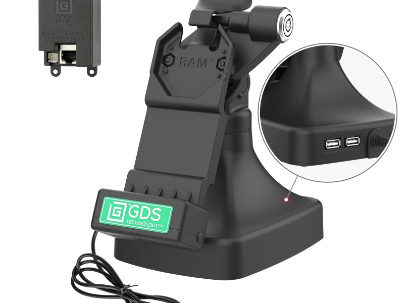 GDS® Uni-Conn™ Locking Tilt & Swivel Dock with PoE + Data