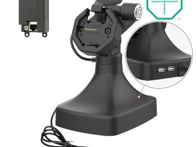 GDS® Uni-Conn™ Powered Locking Tilt & Swivel Dock with PoE + Data