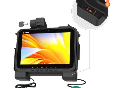 RAM® Power + Dual USB Locking Dock for Zebra ET6x – Heated Pins
