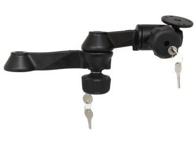 RAM® 12″ Locking Double Swing Arm with Round Plate