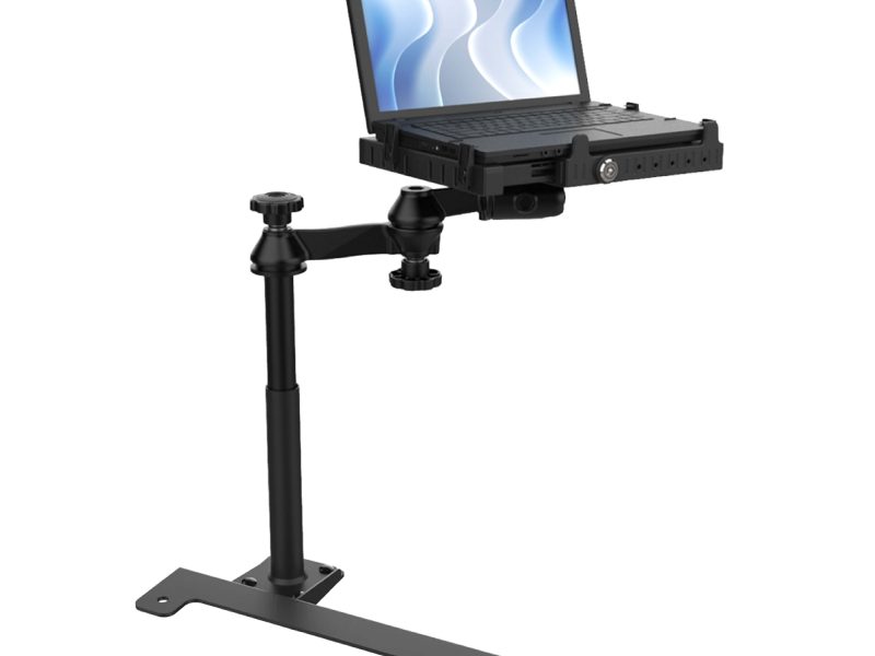 RAM® No-Drill™ Laptop Mount for ’19-26 Chevy Silverado, Tahoe & More