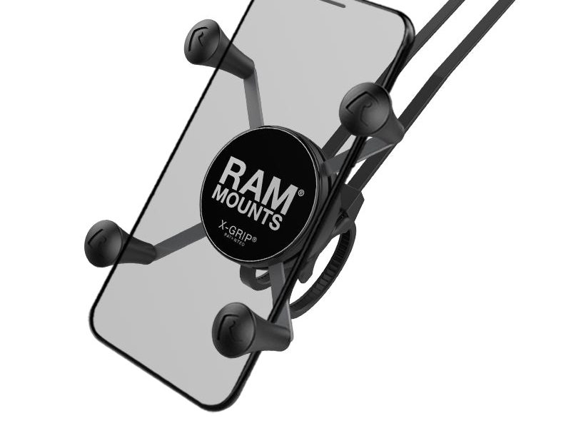 RAM® X-Grip® Phone Mount with RAM® EZ-On/Off™ Bicycle Base