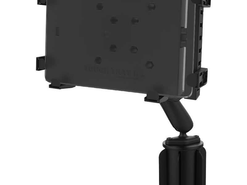 RAM® Tough-Tray™ II Tablet Holder with RAM-A-CAN™ II Cup Holder Mount