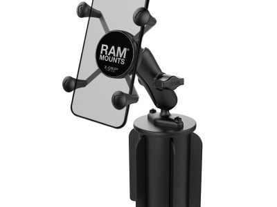 RAM® X-Grip® Phone Mount with RAM-A-CAN™ II Cup Holder Base