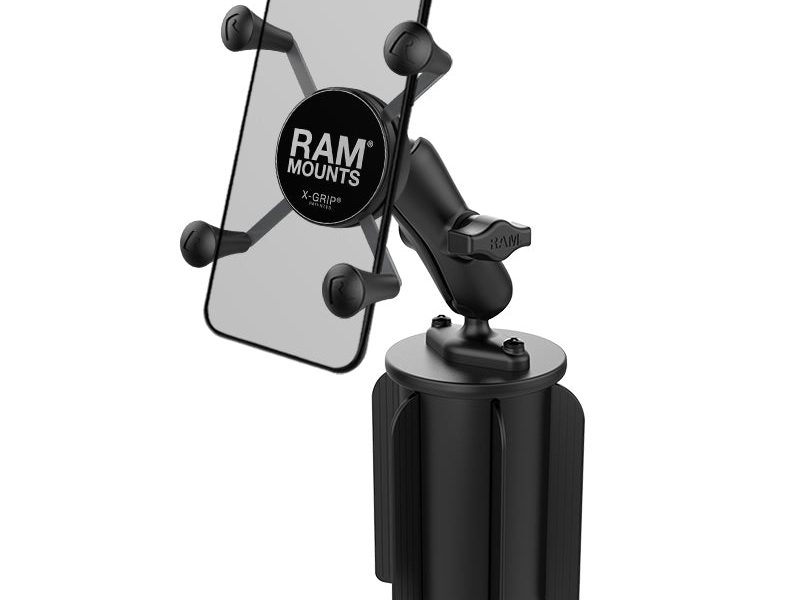 RAM® X-Grip® Phone Mount with RAM-A-CAN™ II Cup Holder Base