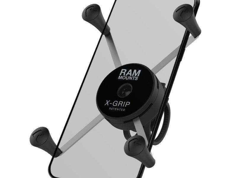 RAM® X-Grip® Large Phone Mount with Low-Profile Zip Tie Handlebar Base